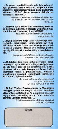 Wrocławski teatr piosenki - recenzje